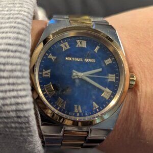 Michael Kors Women's MK5893 - Channing Two Tone/Blue Watch